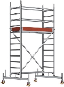 Aluminium-Fahrgerüst mieten leihen