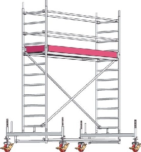 Fahrgerüst , Rollgerüst  mieten leihen