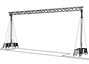 Kabelbrücke  bis 11,50m  Spannweite / Durchfahrtsbreite mieten leihen