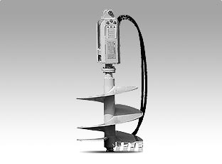 Erdbohrgerät zum Anbauen an Bagger mieten - Baumaschinen mieten