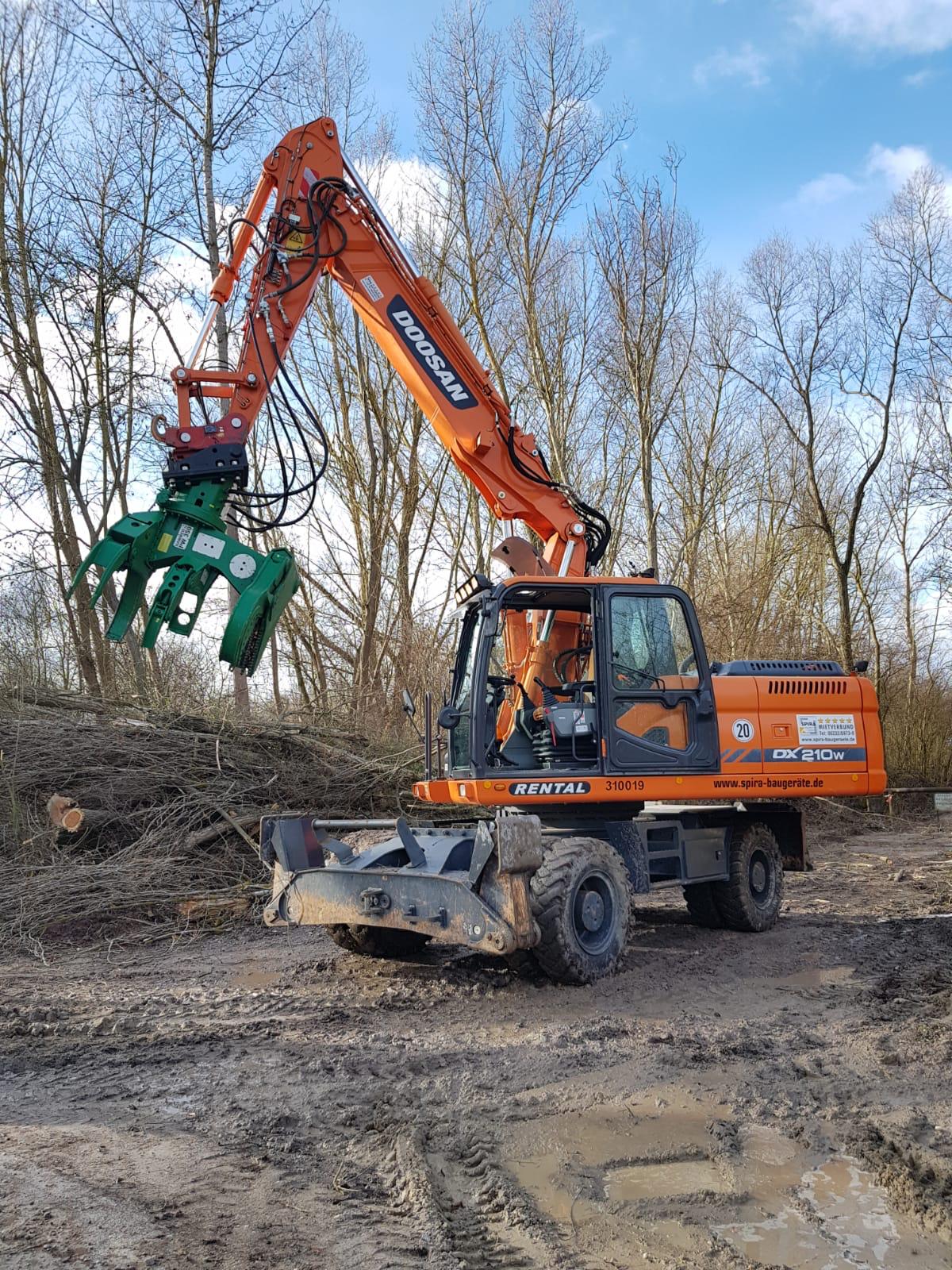Astschere - Baumschere MS21 für Bagger , Fällgreifer