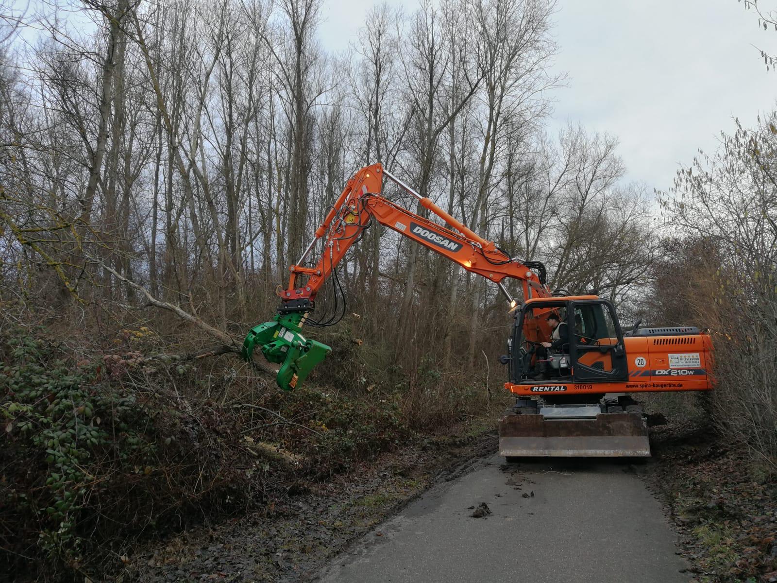 Astschere - Baumschere MS21 für Bagger , Fällgreifer