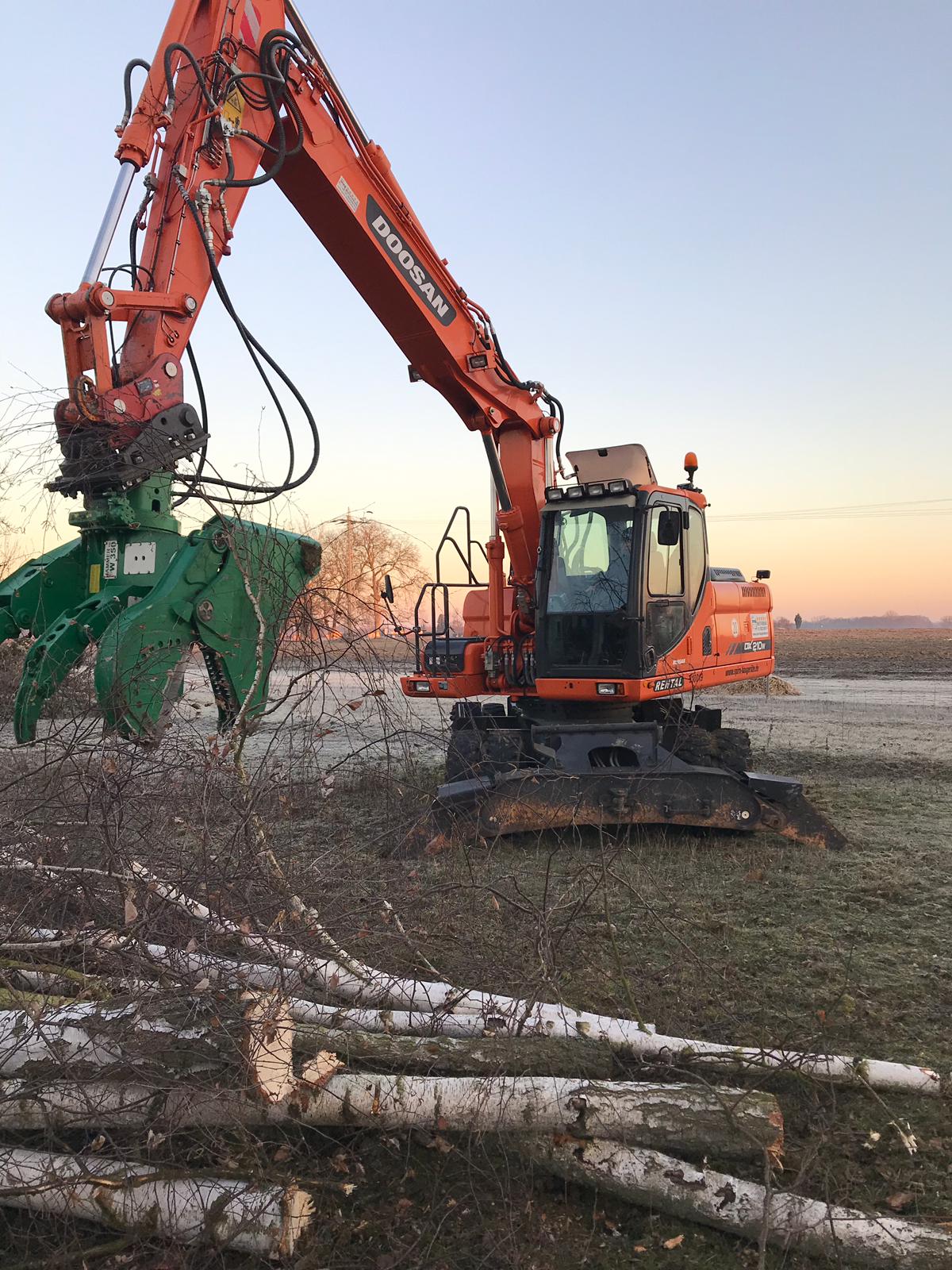 Astschere - Baumschere MS21 für Bagger , Fällgreifer