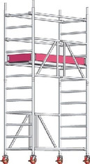 Alu Fahrgerüst  7,7 m Ah  1,8 x 0,7 m  ZIFA-Klappgerüst    Standhöhe 5,7 m